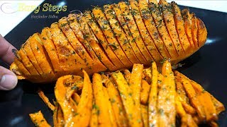 Oven Baked Garlic Flavored Sweet Potatoes Fries [upl. by Vernita]