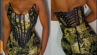 How to cut an OVERBUST CORSETBUSTIER DETAILED [upl. by Ekralc]