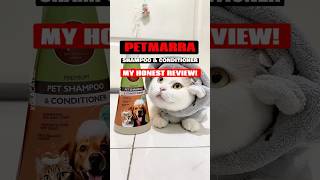 PETMARRA SHAMPOO amp CONDITIONER REVIEW  KOLACATSS petessentials pets shampoo petlover [upl. by Arrat]