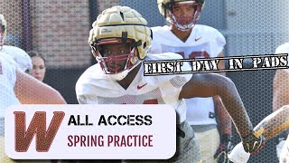 FSU Football  Florida State Practice HIGHLIGHTS  1st day full pads  FSU Spring 2024  Warchant [upl. by Eelynnhoj878]