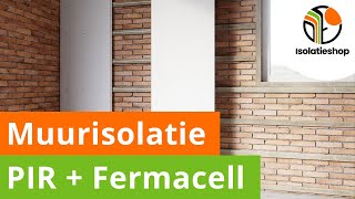 Een buitenmuur isoleren met PIRFERMACELL  Van binnenuit isolatie plaatsen  De Isolatieshop [upl. by Teresita]