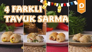 4 Farklı Fırında Tavuk Sarma Tarifi  Onedio Yemek  Tek Malzeme Çok Tarif [upl. by Dream872]