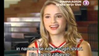 Dianna Agron GLEE Interview [upl. by Haibot]