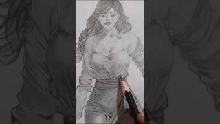 Anime Girl sketchPencil drawingshorts anime [upl. by Ylluz356]