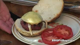 Grilled Bison Bacon Cheeseburger  Recipe [upl. by Hertz]