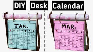 How to make Desk Calendar  DIY Calendar 2019 [upl. by Lindberg]