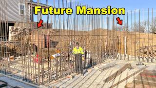 Building The Walls For My Farms HUGE Mansion Pt 1 [upl. by Josy]