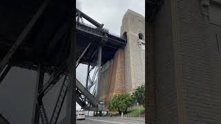 Walking under the Sydney Harbour Bridge at Dawes Point sydney harbourbridge sydneywalk [upl. by Herring]