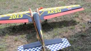 катастрофа crash ЯК54 30cc yak54 реверс элеронов [upl. by Nai]