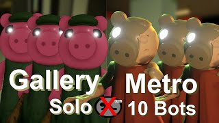 Roblox Piggy 100 Player Gallery And Metro NO CROUCH SOLO [upl. by Claudelle651]