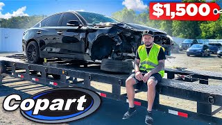 HOW TO BUY CARS ON COPART PT2 amp FLIPPING THIS Q50 IN 3 DAYS COPART VLOG [upl. by Nadeen408]