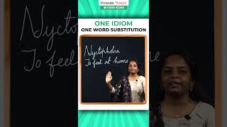 ONE IDIOM  ONE WORD SUBSTITUTION EXPLAINED BY ARUMUGA SELVI MAM 💥💥 [upl. by Malamut]