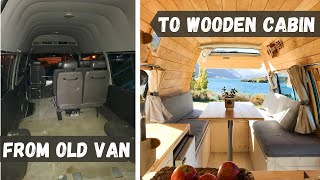 VAN TOUR  DIY Stunning Converted TOYOTA HIACE Campervan [upl. by Popper811]