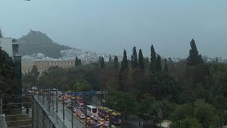 Unwetter in Griechenland Wassermassen in den Straßen von Athen [upl. by Merriam238]