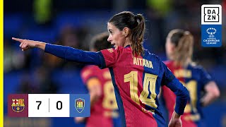 HIGHLIGHTS  FC Barcelona vs SKN StPölten  UEFA Womens Champions League 202425 Deutsch [upl. by Iek]