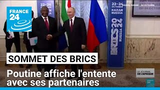 Sommet des Brics en Russie  Poutine affiche lentente avec ses partenaires • FRANCE 24 [upl. by Telimay80]