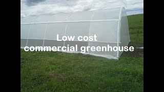 Low cost commercial greenhouse by Redpath New Zealand [upl. by Pratte]