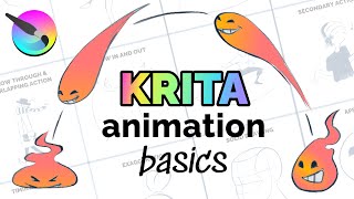 How to Animate in KRITA for Beginners [upl. by Kashden]