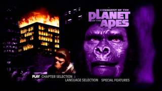 Conquest For The Planet Of The Apes UK DVD Menu [upl. by Hilar708]