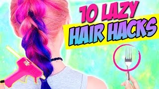 10 Hair HACKS every LAZY PERSON Should KNOW AWESOME LIFE HACKS FOR HAIR [upl. by Byrne]