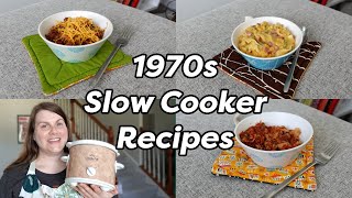 1970s SLOW COOKER RECIPES 😋 Happy Crocktober 2023 [upl. by Ellenohs]