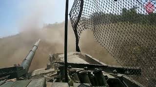 Ukraine War on a tank under artillery fire 18 [upl. by Adoh]