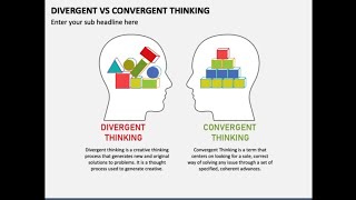 Difference between Divergent vs Convergent Learning  Thinking [upl. by Thebault]