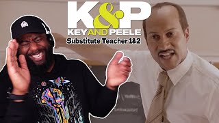 Key amp Peele  Substitute Teacher 1 amp 2 Reaction [upl. by Haerle493]