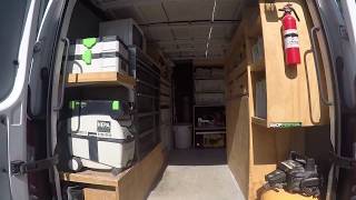 Uberorganized work van setup  design  tour  sprinter 2500 by HomePro Rx CT [upl. by Suiradal]