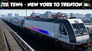 Train Sim World 4  New York To Trenton  Full Line Runs [upl. by Kubis595]