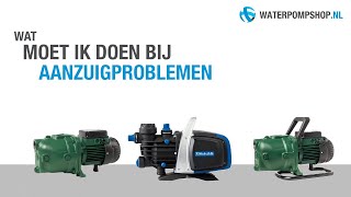 Aanzuigproblemen bij beregeningspomp  hydrofoorpomp [upl. by Yro]