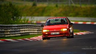 Mi primera vuelta a Nürburgring Nordschleife Touristenfahrten 1032 BTG Renault 19 04092019 [upl. by Oirom]