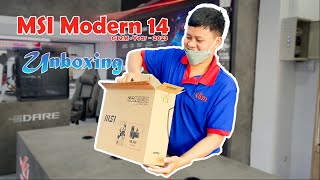 Unboxing Laptop msi Modern 14 C12M  Year 2023  Intel® Core™ i5 12 Gen processor Msi modern [upl. by Yennaiv944]