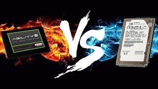 SSD vs HDD  CrystalDiskMark  OCZ Agility 4 vs 5400RPM HDD [upl. by Franck]