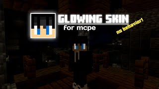 How To Make Your Minecraft Skin Glow no behavior  mcpe 120 [upl. by Eerej]