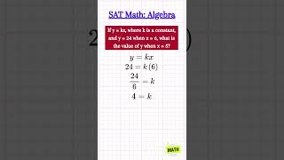 Direct proportion in SAT Math📚shorts shortvideo ytshorts satmath proportions satmathprep fyp [upl. by Odyssey412]