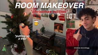 ROOM MAKEOVER christmas edition ☃️ VLOGMAS DAY 4 [upl. by Woehick]