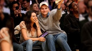 Ashton Kutcher Gives Mila Kunis Vibrating Gift For Her 32nd Birthday [upl. by Audris]