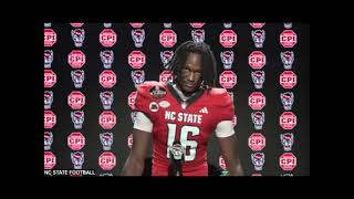 NC State QB Cedrick quotCJquot Bailey after Stanford win [upl. by Hanforrd]