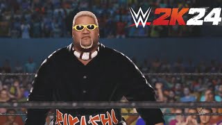 WWE 2K24  Rikishi Entrance Signature Finisher Victory [upl. by Iclek]