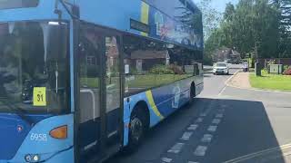 Metrobus 98 going to Southwater from Roffey on route 400 [upl. by Vidovic]