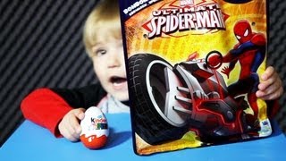 Spider Man Mystery Pack and Kinder Surprise Egg [upl. by Lon972]