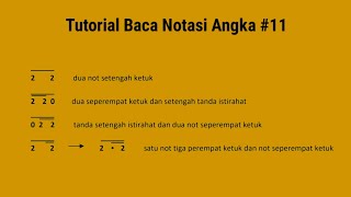 Tutorial Baca Notasi Angka 11 [upl. by Meghan421]