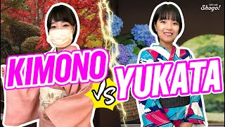 How KIMONO and YUKATA are Worn and The 4 Main Differences  Explained by Kimono Dressing Trainees [upl. by Audi]