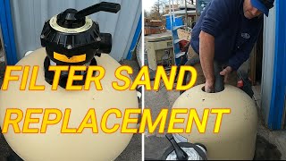 How to Change the Sand in a Pool Sand Filter How to Replace Sand in a Pentair Sand Filter [upl. by Atinauj]