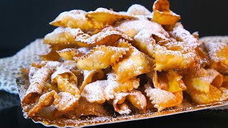 Chiacchiere di Carnevale  SUPER CROCCANTI [upl. by Rehctaht733]