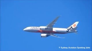 Jetstar Boeing 7878 Dreamliner VHVKH Approaching Sydney Airport [upl. by Tucker183]