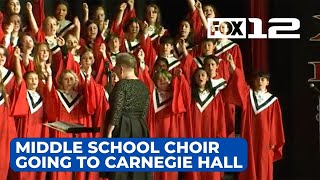 Jackson Middle School choir chosen to headline concert at Carnegie Hall [upl. by Bearce]