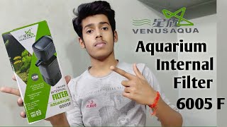 Venusaqua aquarium filter  Unboxing internal aquarium filter  aquarium water filter  Filter speed [upl. by Ita]