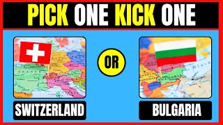 Pick One Kick One  Country Edition 🚩✅ [upl. by Nodlehs]